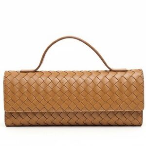 Italian Genuine Leather Woven Handbag Purse Designer Luxury Fall 2025